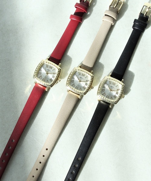 Three Four Time（ｽﾘｰﾌｫｰﾀｲﾑ）の「ロープケース合皮ウォッチ　/　時計（アナログ腕時計・レディース・ブラック/ベージュ/レッド・FREE）」の22枚目の写真