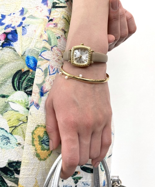 Three Four Time（ｽﾘｰﾌｫｰﾀｲﾑ）の「ロープケース合皮ウォッチ　/　時計（アナログ腕時計・レディース・ブラック/ベージュ/レッド・FREE）」の17枚目の写真