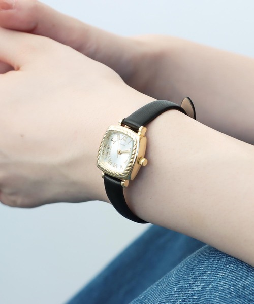 Three Four Time（ｽﾘｰﾌｫｰﾀｲﾑ）の「ロープケース合皮ウォッチ　/　時計（アナログ腕時計・レディース・ブラック/ベージュ/レッド・FREE）」の15枚目の写真