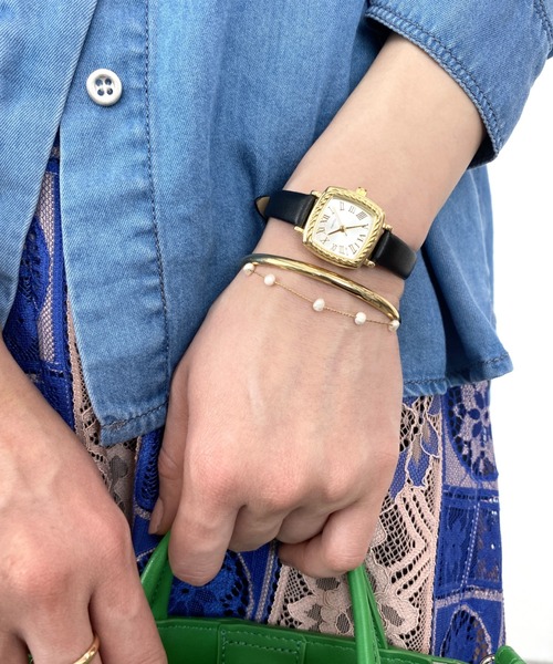 Three Four Time（ｽﾘｰﾌｫｰﾀｲﾑ）の「ロープケース合皮ウォッチ　/　時計（アナログ腕時計・レディース・ブラック/ベージュ/レッド・FREE）」の14枚目の写真