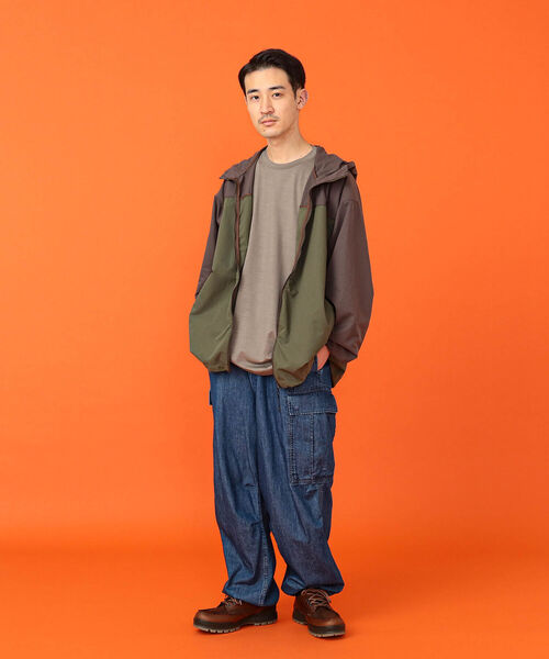 BEAMS(ビームス)の「BEAMS / テック ナイロン ブルゾン(ナイロンジャケット・メンズ・オリーブ/ブルー系その他・S/M/L/XL)」の3枚目の写真