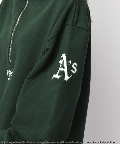 MLB　LA　パット付き　ハーフZIP　リブ　トップス　ショーパン　セットアップ BACK TO THE FIELD（バック トゥー ザ フィールド）の「【MLB