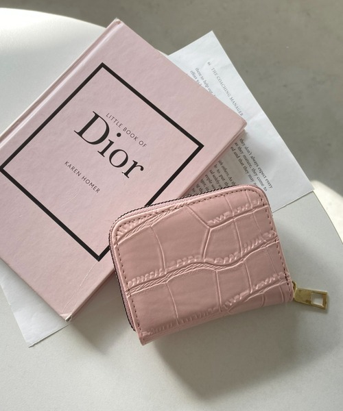 CLEA（クレア）の「クロコ型押しマルチカードケース（カードケース・レディース・オリーブ/ピンクベージュ/ブラック/ホワイト・FREE）」の4枚目の写真