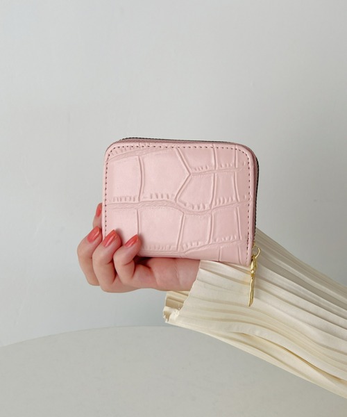CLEA（クレア）の「クロコ型押しマルチカードケース（カードケース・レディース・オリーブ/ピンクベージュ/ブラック/ホワイト・FREE）」の12枚目の写真