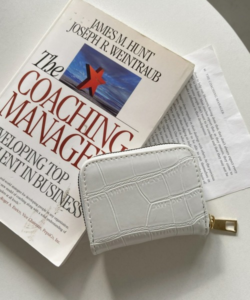 CLEA（クレア）の「クロコ型押しマルチカードケース（カードケース・レディース・オリーブ/ピンクベージュ/ブラック/ホワイト・FREE）」の5枚目の写真