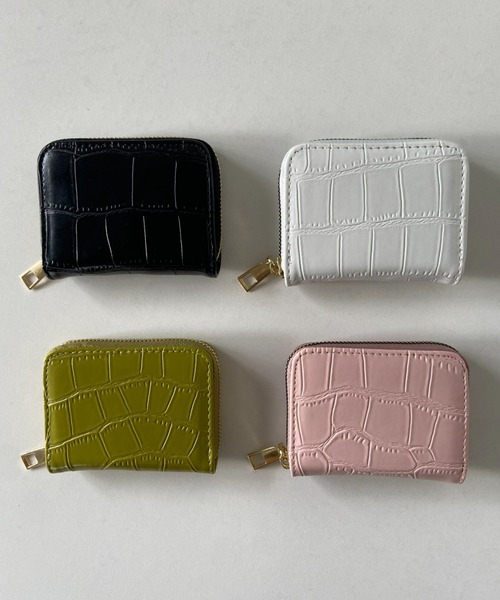 CLEA（クレア）の「クロコ型押しマルチカードケース（カードケース・レディース・オリーブ/ピンクベージュ/ブラック/ホワイト・FREE）」の15枚目の写真