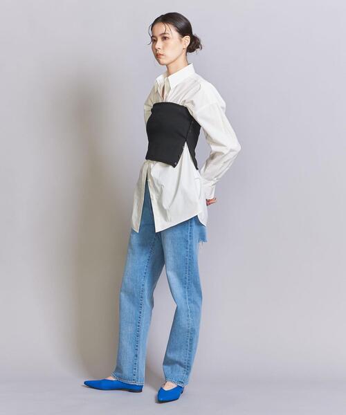 BEAUTY&YOUTH UNITED ARROWS(ビューティーアンドユースユナイテッドアローズ)の「【WEB限定】ボタンチューブトップ -ウォッシャブル-(チューブトップ・レディース・ブラック/ライトピンク/オフホワイト・FREE)」の14枚目の写真