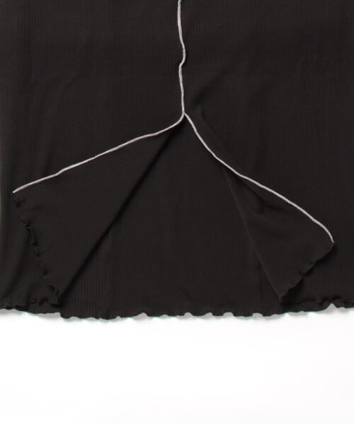 ANAP（アナップ）の「カットリブメロー配色ナロースカート（スカート・レディース・ブラック/グリーン/アイボリー・FREE）」の16枚目の写真