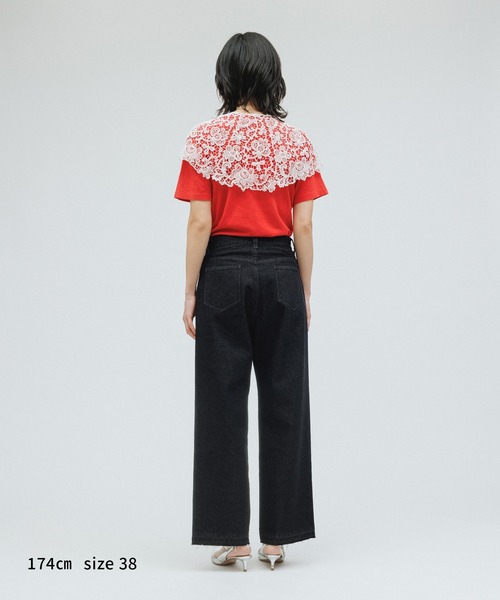 M TO R（ムウトアール）の「［PANTS］SIDELINE BIJOU LOOSE STRAIGHT DENIM PANTS（デニムパンツ・レディース・ブラック/ブルー系その他4・36/38/40）」の12枚目の写真