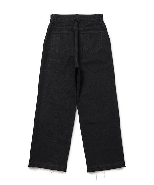 M TO R（ムウトアール）の「［PANTS］SIDELINE BIJOU LOOSE STRAIGHT DENIM PANTS（デニムパンツ・レディース・ブラック/ブルー系その他4・36/38/40）」の4枚目の写真