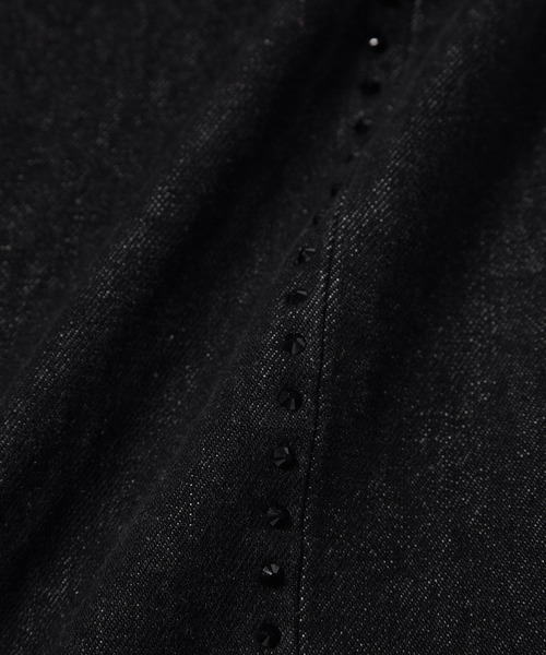 M TO R（ムウトアール）の「［PANTS］SIDELINE BIJOU LOOSE STRAIGHT DENIM PANTS（デニムパンツ・レディース・ブラック/ブルー系その他4・36/38/40）」の13枚目の写真