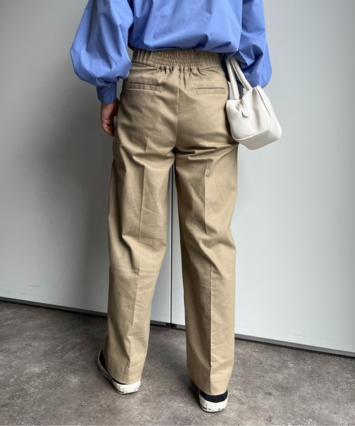 CPCM(シーピーシーエム)の「ウエストピンタックパンツ(チノパンツ・レディース・ベージュ/ブラック・FREE)」の19枚目の写真