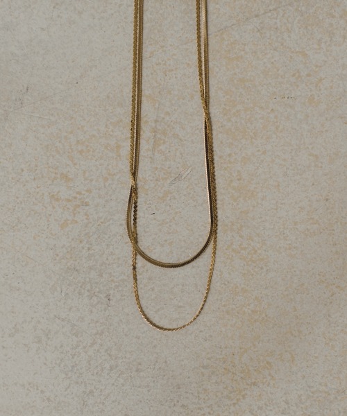 Kastane（カスタネ）の「【fiw.】スネーク２連ネックレス（ネックレス・レディース・ゴールド/シルバー・FREE）」の12枚目の写真