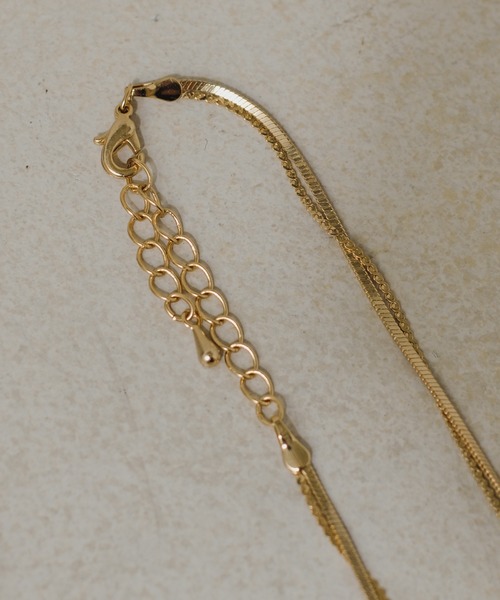 Kastane（カスタネ）の「【fiw.】スネーク２連ネックレス（ネックレス・レディース・ゴールド/シルバー・FREE）」の9枚目の写真