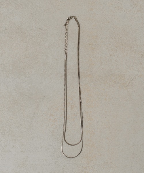 Kastane（カスタネ）の「【fiw.】スネーク２連ネックレス（ネックレス・レディース・ゴールド/シルバー・FREE）」の14枚目の写真