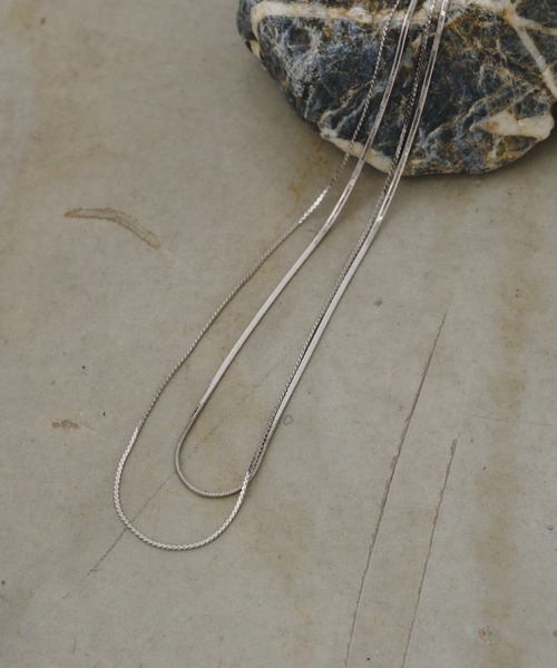 Kastane（カスタネ）の「【fiw.】スネーク２連ネックレス（ネックレス・レディース・ゴールド/シルバー・FREE）」の22枚目の写真