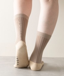 YUQRI（ユクリ）の「【YUQRI】attach broad rib（ソックス/靴下）」