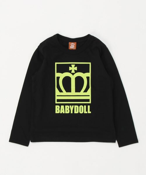 「N専用ページ」 BABY DOLL 王冠柄 Tシャツ 90サイズ  7点まとめ BABYDOLL（ベビードール）の「王冠ネオン風ロゴロンT 7654K（Tシャツ
