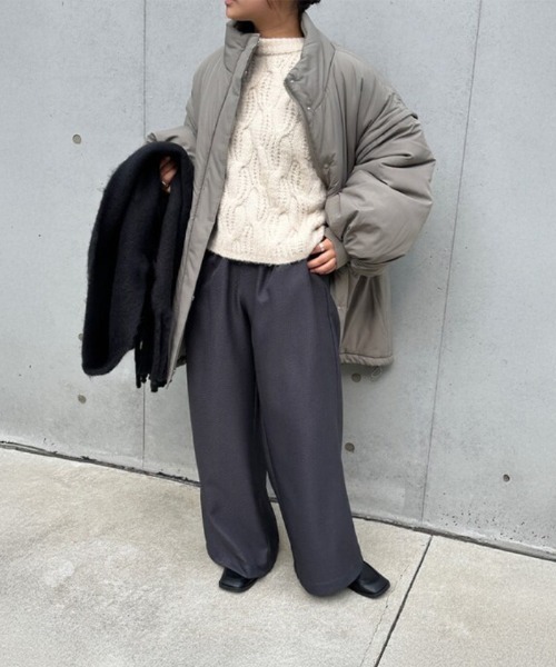 2wayスタンドカラーモンスターコート（ダウンジャケット/コート