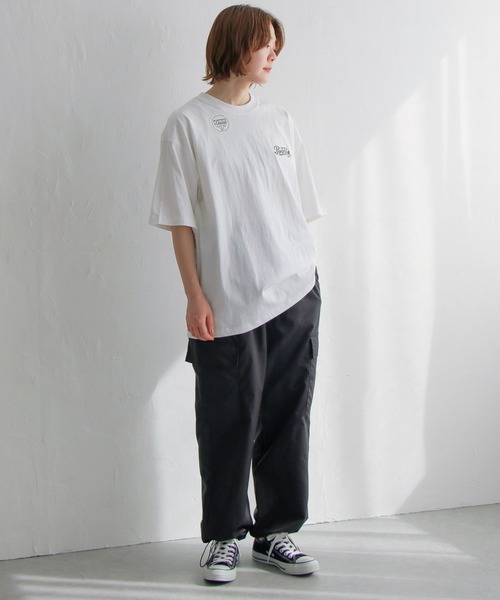 notch.（ノッチ）の「ベネシャンカーゴパンツ（カーゴパンツ・レディース・ブラック/ダークグリーン/オフホワイト・M）」の8枚目の写真