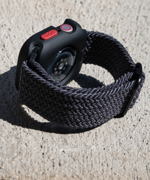 zandy(ズィーアンドワイ)の「zandy ズィー・アンド・ワイ/ Apple Watch【編み込みナイロンループ】アップルウォッチバンド ナイロンベルト 編み込みループ // rubber1(デジタル腕時計・メンズ・ホワイト系その他/ライトグリーン/ピンク/ラベンダー/ブラック/グレー/カーキ/ネイビー・M/S)」の3枚目の写真