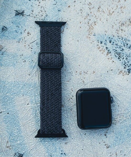 zandy(ズィーアンドワイ)の「zandy ズィー・アンド・ワイ/ Apple Watch【編み込みナイロンループ】アップルウォッチバンド ナイロンベルト 編み込みループ // rubber1(デジタル腕時計・メンズ・ホワイト系その他/ライトグリーン/ピンク/ラベンダー/ブラック/グレー/カーキ/ネイビー・M/S)」の20枚目の写真