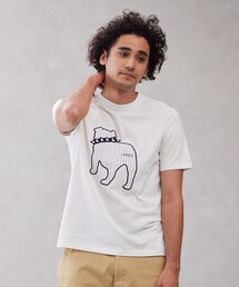 【UNISEX】ファブリックワッペンブルドックTシャツ