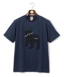 【UNISEX】ファブリックワッペンブルドックTシャツ