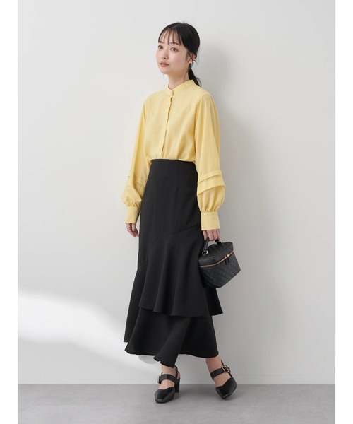 earth music&ecology（アースミュージックアンドエコロジー）の「アシンメトリーイレヘムスカート（スカート・レディース・ブラック/ベージュ/モカ・M/S）」の12枚目の写真