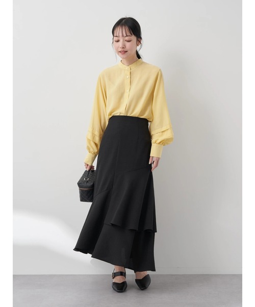 earth music&ecology（アースミュージックアンドエコロジー）の「アシンメトリーイレヘムスカート（スカート・レディース・ブラック/ベージュ/モカ・M/S）」の19枚目の写真