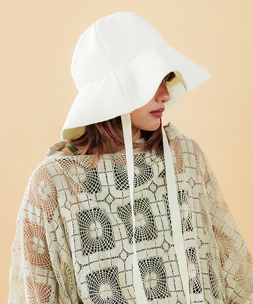 CONTROL FREAK / CTFK（コントロールフリーク）の「CONTROL FREAK(コントロールフリーク)丸天リボンテープハット（ハット・レディース・オフホワイト/ブラック/テラコッタ・FREE）」の10枚目の写真