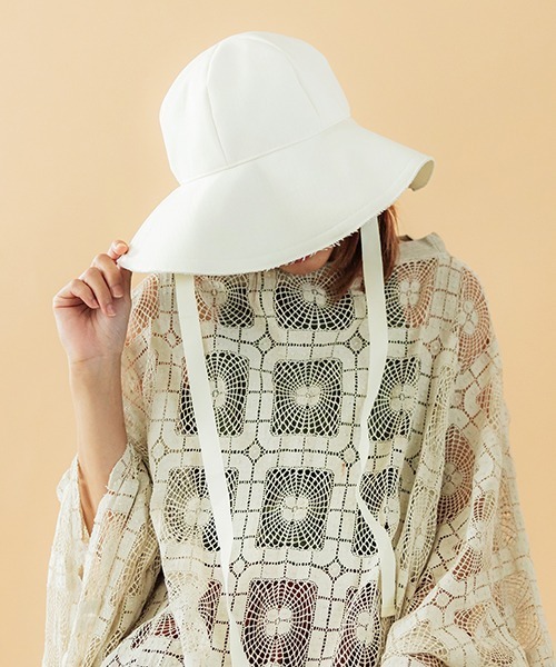 CONTROL FREAK / CTFK（コントロールフリーク）の「CONTROL FREAK(コントロールフリーク)丸天リボンテープハット（ハット・レディース・オフホワイト/ブラック/テラコッタ・FREE）」の12枚目の写真