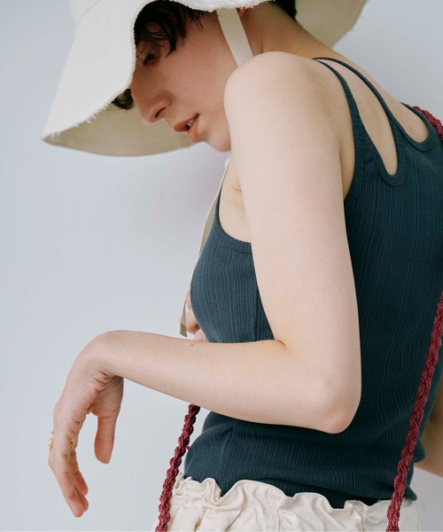 CONTROL FREAK / CTFK（コントロールフリーク）の「CONTROL FREAK(コントロールフリーク)丸天リボンテープハット（ハット・レディース・オフホワイト/ブラック/テラコッタ・FREE）」の17枚目の写真