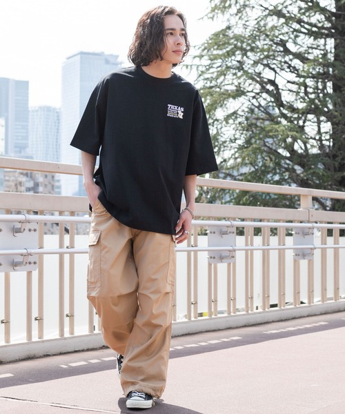 WEGO（ウィゴー）の「WEGO/ヘビーウエイトモチーフロゴT（Tシャツ/カットソー・メンズ・ホワイト系その他/ホワイト/ブラック/ブラック系その他・MEDIUM/LARGE）」の8枚目の写真