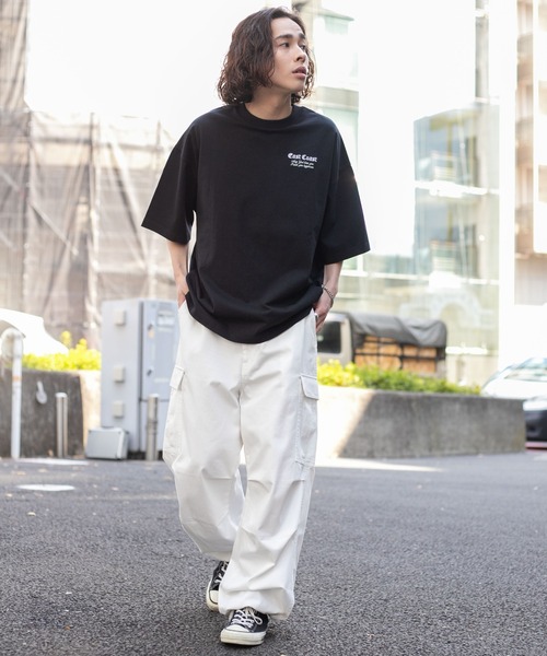 WEGO（ウィゴー）の「WEGO/ヘビーウエイトモチーフロゴT（Tシャツ/カットソー・メンズ・ホワイト系その他/ホワイト/ブラック/ブラック系その他・MEDIUM/LARGE）」の7枚目の写真