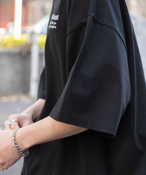 WEGO（ウィゴー）の「WEGO/ヘビーウエイトモチーフロゴT（Tシャツ/カットソー・メンズ・ホワイト系その他/ホワイト/ブラック/ブラック系その他・MEDIUM/LARGE）」の10枚目の写真