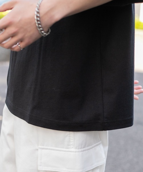 WEGO（ウィゴー）の「WEGO/ヘビーウエイトモチーフロゴT（Tシャツ/カットソー・メンズ・ホワイト系その他/ホワイト/ブラック/ブラック系その他・MEDIUM/LARGE）」の11枚目の写真