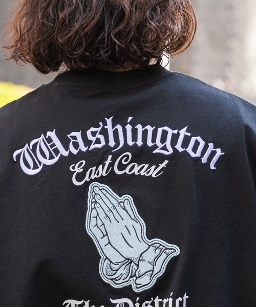 WEGO（ウィゴー）の「WEGO/ヘビーウエイトモチーフロゴT（Tシャツ/カットソー・メンズ・ホワイト系その他/ホワイト/ブラック/ブラック系その他・MEDIUM/LARGE）」の12枚目の写真