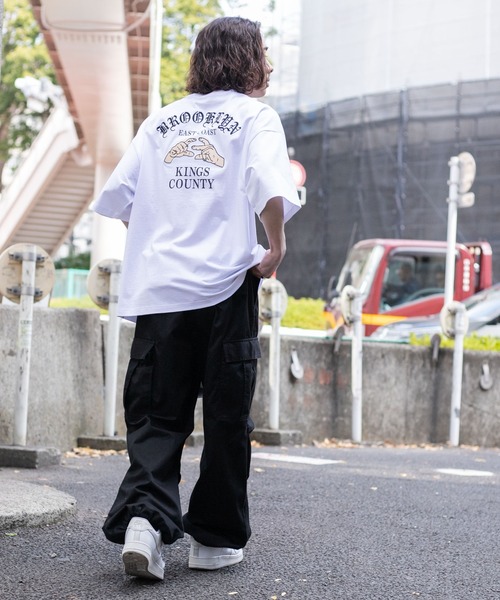 WEGO（ウィゴー）の「WEGO/ヘビーウエイトモチーフロゴT（Tシャツ/カットソー・メンズ・ホワイト系その他/ホワイト/ブラック/ブラック系その他・MEDIUM/LARGE）」の15枚目の写真