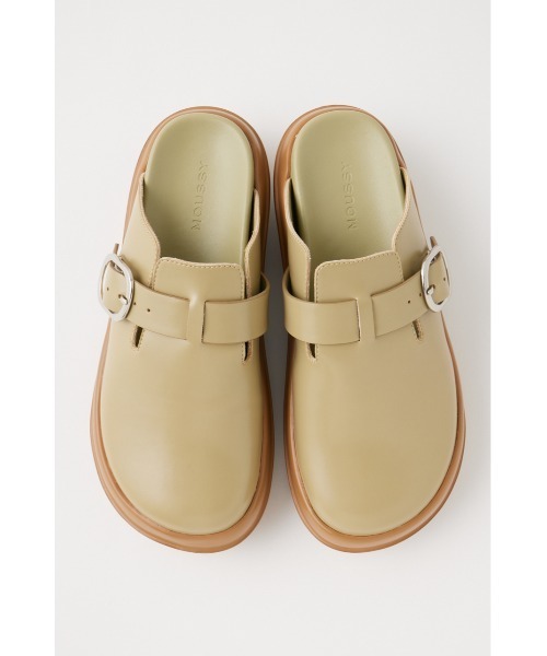 MOUSSY（マウジー）の「METAL BUCKLE SLIDE サンダル（サンダル・レディース・ブラック/ベージュ・LARGE/MEDIUM/SMALL）」の5枚目の写真