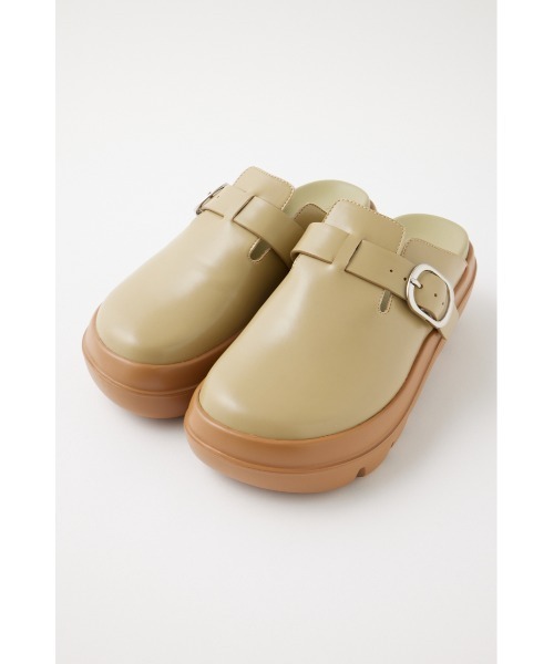 MOUSSY（マウジー）の「METAL BUCKLE SLIDE サンダル（サンダル・レディース・ブラック/ベージュ・LARGE/MEDIUM/SMALL）」の6枚目の写真