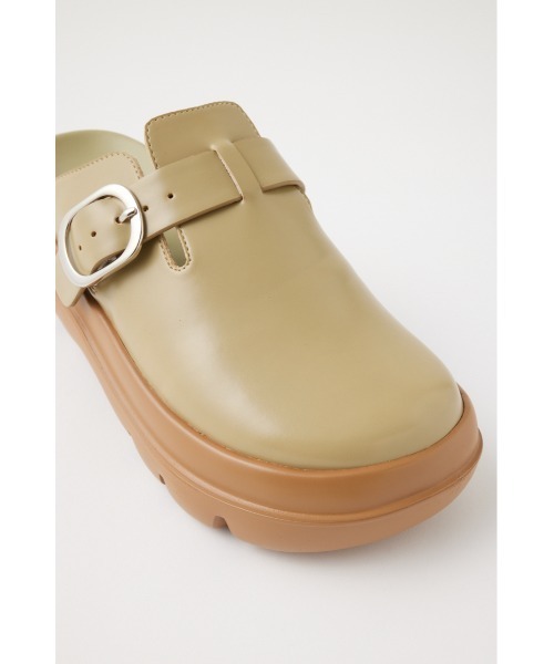 MOUSSY（マウジー）の「METAL BUCKLE SLIDE サンダル（サンダル・レディース・ブラック/ベージュ・LARGE/MEDIUM/SMALL）」の8枚目の写真