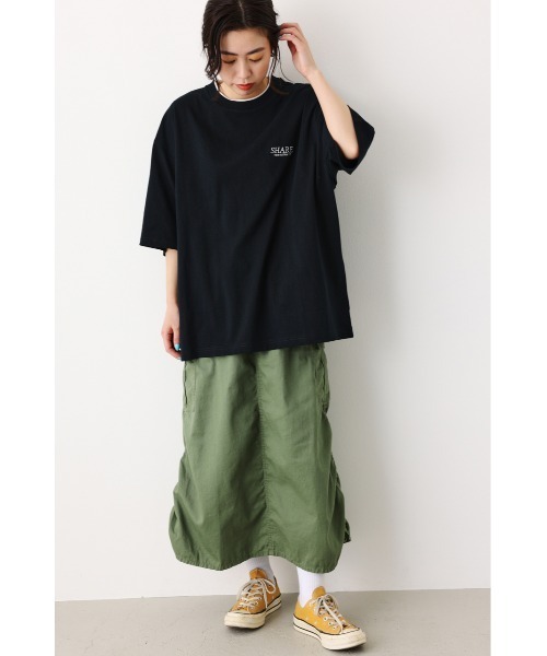 RODEO CROWNS WIDE BOWL（ロデオクラウンズワイドボウル）の「SHARE Double collar Tシャツ（Tシャツ/カットソー・レディース・ホワイト/ブラック/グリーン/イエロー・FREE）」の18枚目の写真