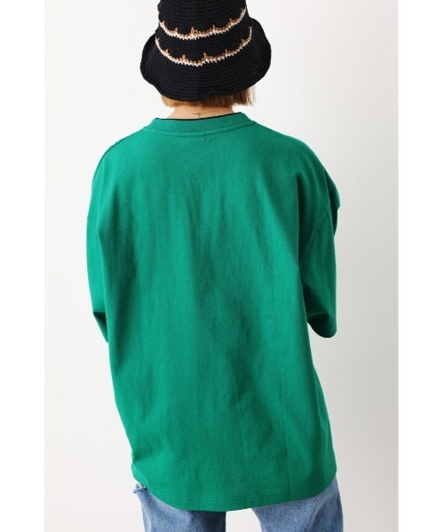 RODEO CROWNS WIDE BOWL（ロデオクラウンズワイドボウル）の「SHARE Double collar Tシャツ（Tシャツ/カットソー・レディース・ホワイト/ブラック/グリーン/イエロー・FREE）」の13枚目の写真