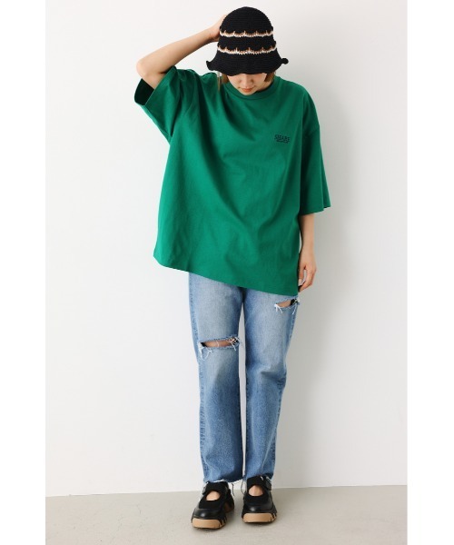 RODEO CROWNS WIDE BOWL（ロデオクラウンズワイドボウル）の「SHARE Double collar Tシャツ（Tシャツ/カットソー・レディース・ホワイト/ブラック/グリーン/イエロー・FREE）」の22枚目の写真