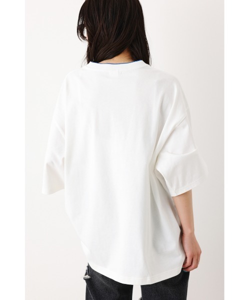 RODEO CROWNS WIDE BOWL（ロデオクラウンズワイドボウル）の「SHARE Double collar Tシャツ（Tシャツ/カットソー・レディース・ホワイト/ブラック/グリーン/イエロー・FREE）」の8枚目の写真