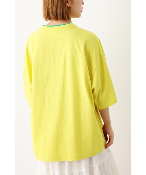 RODEO CROWNS WIDE BOWL（ロデオクラウンズワイドボウル）の「SHARE Double collar Tシャツ（Tシャツ/カットソー・レディース・ホワイト/ブラック/グリーン/イエロー・FREE）」の11枚目の写真