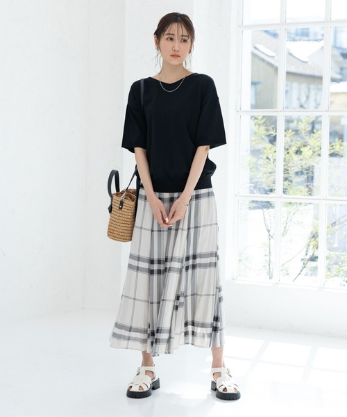 GLOBAL WORK（グローバルワーク）の「洗えるサラサラVネックプル