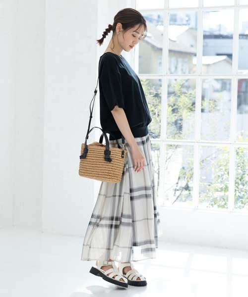 GLOBAL WORK（グローバルワーク）の「洗えるサラサラVネックプル