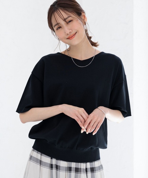 GLOBAL WORK（グローバルワーク）の「洗えるサラサラVネックプル